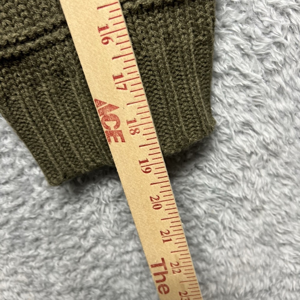Harper Sweater‎ Cardigan Womens Large Olive Green Open Front Relaxed Francesca - Picture 11 of 12